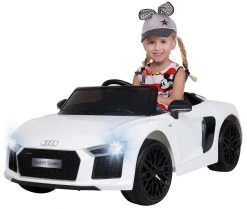 Elektroauto Audi R8 In Weiß -Schleich Store actionbikes motors elektroauto audi r8 in weiss 2
