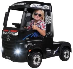 Elektroauto Mercedes Benz Actros Truck In Schwarz