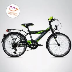 Citybike 20" StVZO "Sydney" In Schwarz/Grün -Schleich Store bergsteiger citybike 20 stvzo sydney in schwarz grun 2
