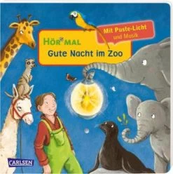 Carlsen Hör Mal (Soundbuch): Mach Mit - Pust Aus: Gute Nacht Im Zoo In Bunt
