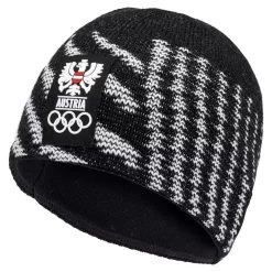 Freizeit Fan-Artikel ÖOC Oversize Fan Beanie Black