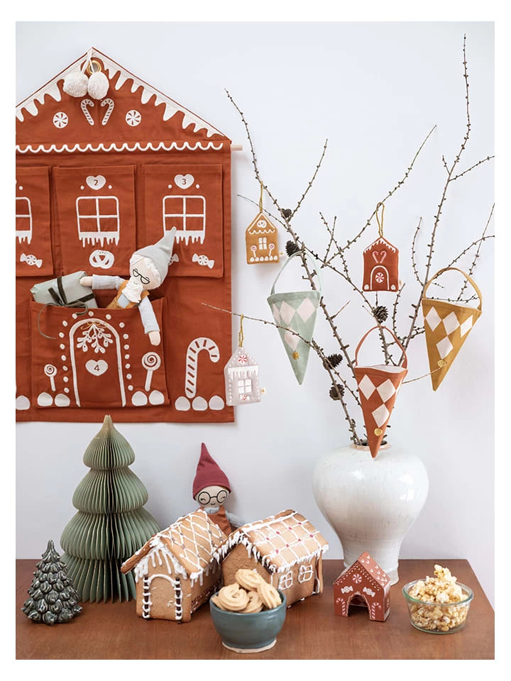 Adventskalender "Gingerbread House" In Hellbraun - (L)68 X (B)48 Cm 3 Adventskalender "Gingerbread House" In Hellbraun - (L)68 X (B)48 Cm – Bild 3