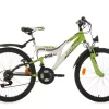 Kinderfahrrad 18 Gänge "Zodiac" 24 Zoll In Weiß-grün