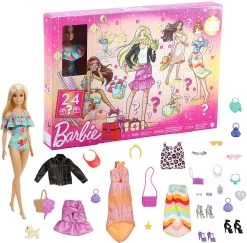 MATTEL Barbie Adventskalender 2022 Inkl. Puppe (blond), Zubehör -Schleich Store mattel barbie adventskalender 2022 inkl puppe blond zubehor 9