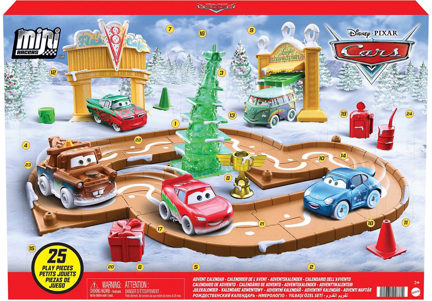 MATTEL Disney Pixar Cars Minis Advent Calendar 2022 1 MATTEL Disney Pixar Cars Minis Advent Calendar 2022
