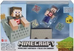 MATTEL Minecraft Minecart Mayhem Spielset Mit Steve-Figur Und Zubehör 14 MATTEL Minecraft Minecart Mayhem Spielset Mit Steve-Figur Und Zubehör -Schleich Store mattel minecraft minecart mayhem spielset mit steve figur und zubehor 5