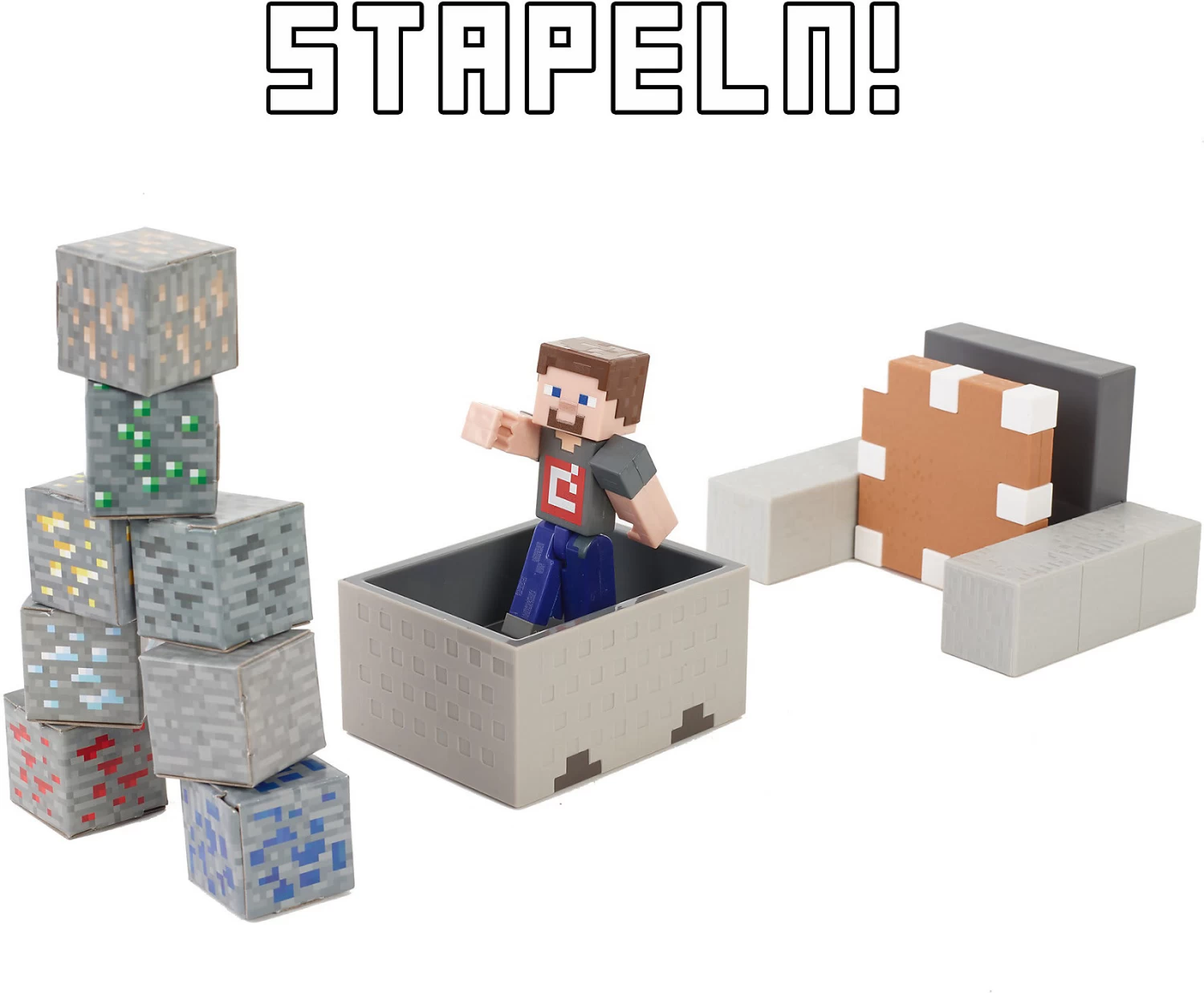 MATTEL Minecraft Minecart Mayhem Spielset Mit Steve-Figur Und Zubehör 7 MATTEL Minecraft Minecart Mayhem Spielset Mit Steve-Figur Und Zubehör – Bild 7