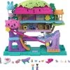 MATTEL Polly Pocket Tierparty Baumhaus Spiel-Set Inkl. 2 Figuren Inkl. Zubehör