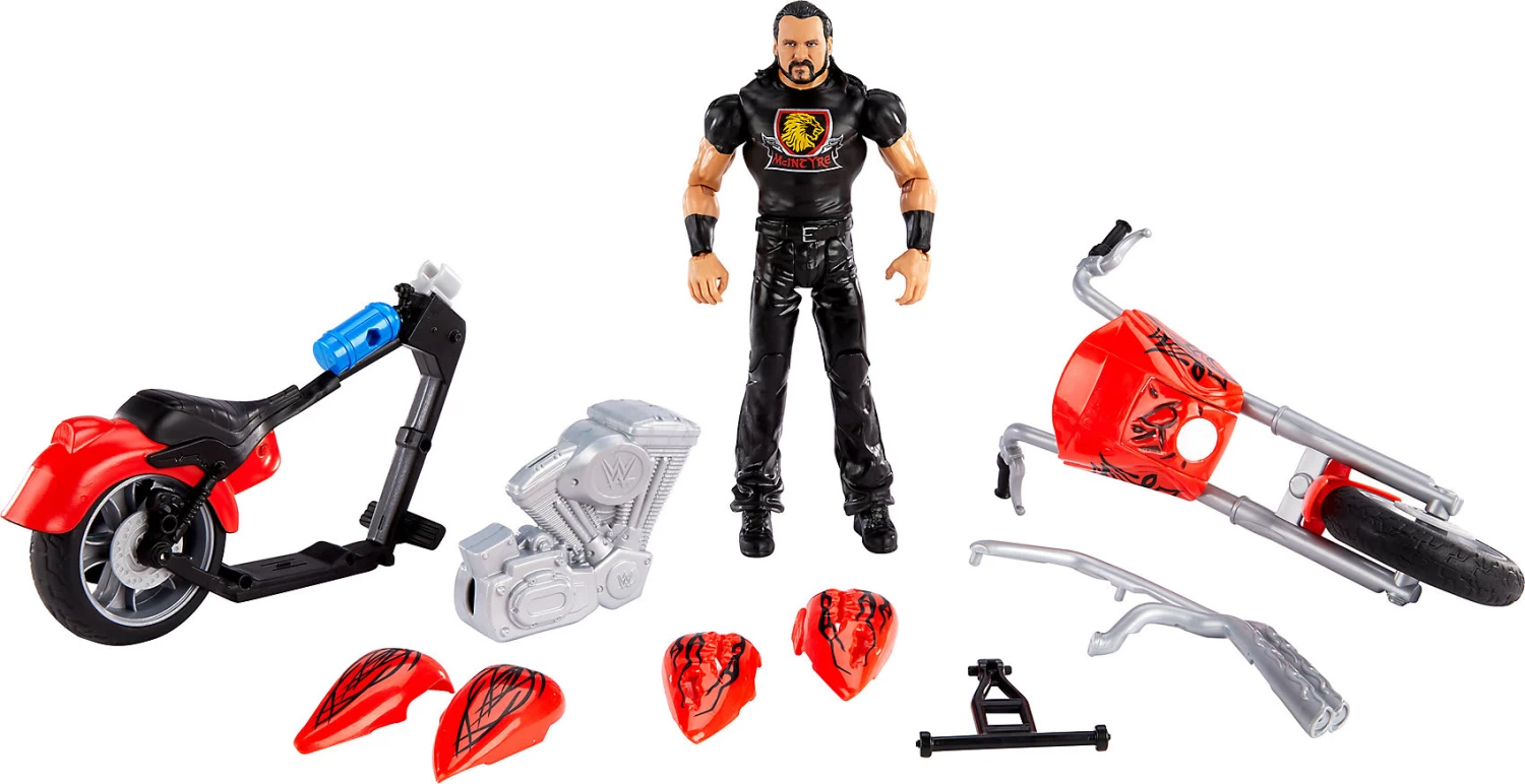MATTEL WWE Wrekkin’ Slam Cycle Motorrad Mit Drew McIntyre Actionfigur 2 MATTEL WWE Wrekkin’ Slam Cycle Motorrad Mit Drew McIntyre Actionfigur – Bild 2