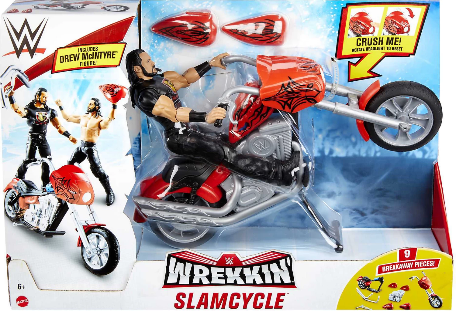 MATTEL WWE Wrekkin’ Slam Cycle Motorrad Mit Drew McIntyre Actionfigur 7 MATTEL WWE Wrekkin’ Slam Cycle Motorrad Mit Drew McIntyre Actionfigur – Bild 7