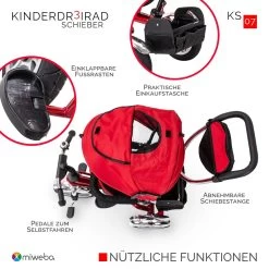 Dreirad KS07 In Rot -Schleich Store miweba dreirad ks07 in rot 4