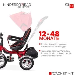 Dreirad KS07 In Rot -Schleich Store miweba dreirad ks07 in rot 6
