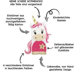 Adventskalender-Set Einhorn - Vorgestanzt - Mit Goldenen Zahlen 8 Adventskalender-Set Einhorn - Vorgestanzt - Mit Goldenen Zahlen -Schleich Store papierdrachen adventskalender set einhorn vorgestanzt mit goldenen zahlen 2