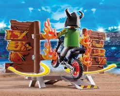 Playmobil 70553 Stuntshow Motorrad Mit Feuerwand -Schleich Store playmobil 70553 stuntshow motorrad mit feuerwand 2