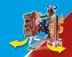 Playmobil 70553 Stuntshow Motorrad Mit Feuerwand -Schleich Store playmobil 70553 stuntshow motorrad mit feuerwand 3
