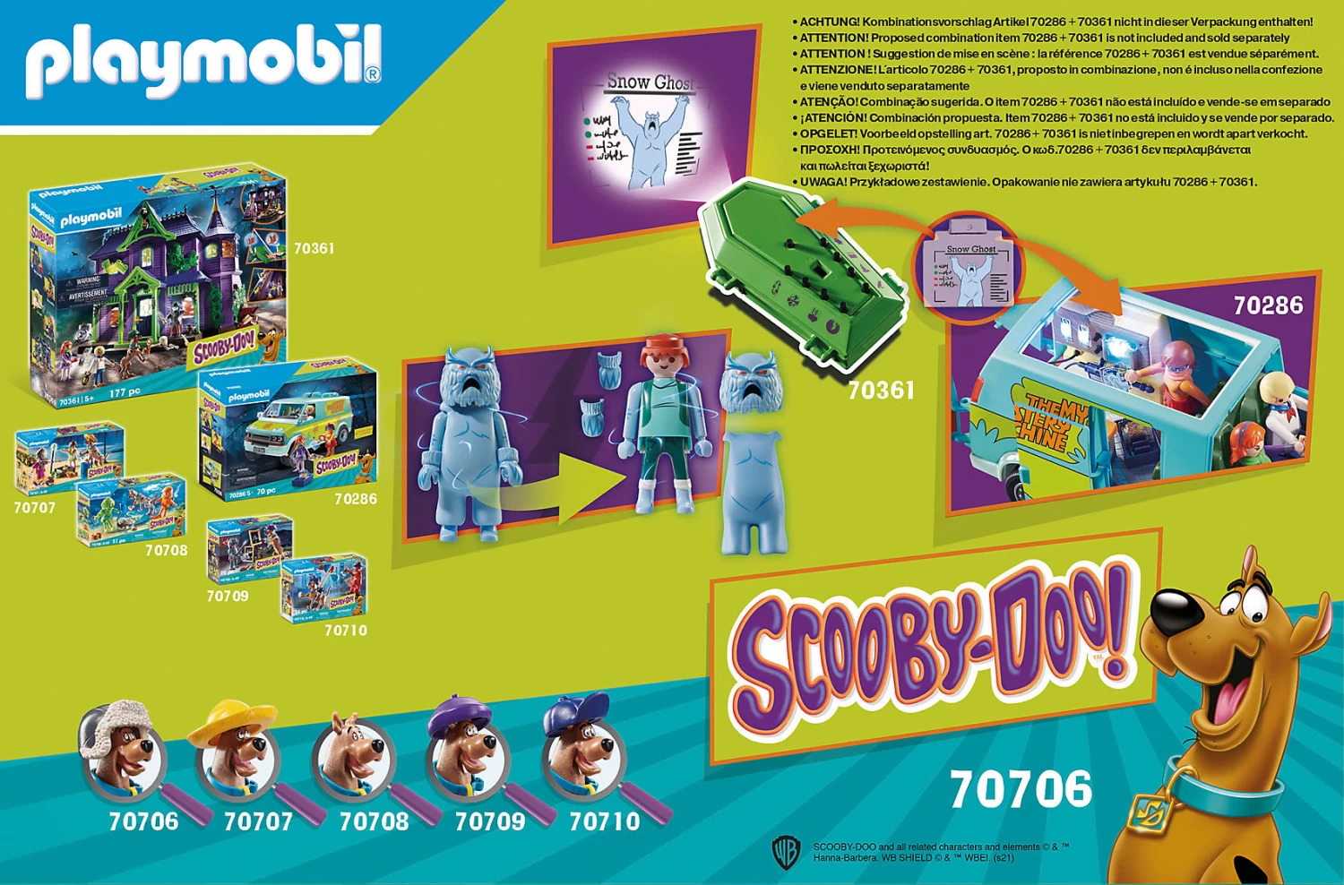 Playmobil 70706 SCOOBY-DOO! Abenteuer Mit Snow Ghost 3 Playmobil 70706 SCOOBY-DOO! Abenteuer Mit Snow Ghost – Bild 3