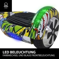 Hoverboard W1 In Gelb Graffiti -Schleich Store robway hoverboard w1 in gelb graffiti 7