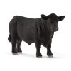 Schleich Farm World Black Angus Bulle In Bunt