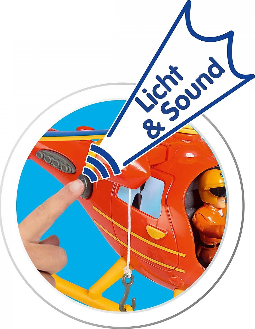 SIMBA Sam Hubschrauber Wallaby Mit Figur 5 SIMBA Sam Hubschrauber Wallaby Mit Figur – Bild 5