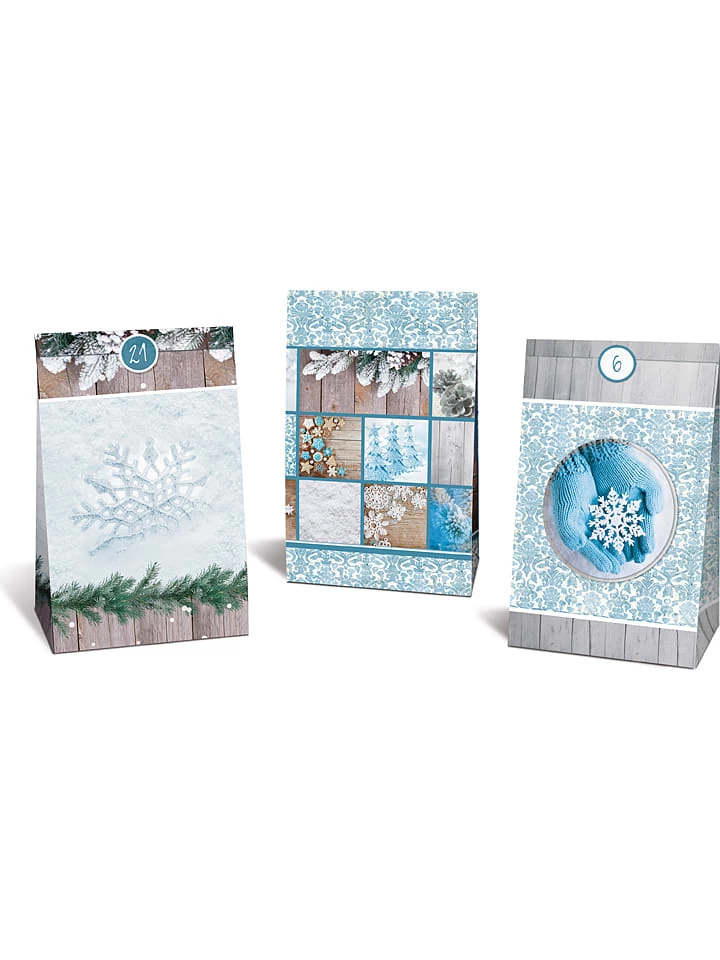 Ursus Adventskalender "Frosty" In Hellblau/ Grau 2 Ursus Adventskalender "Frosty" In Hellblau/ Grau – Bild 2